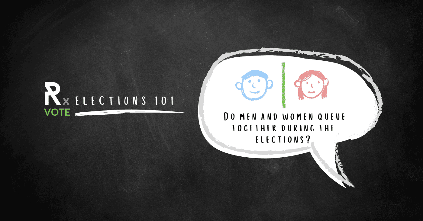 Do Men and Women Queue Together During the Elections?
